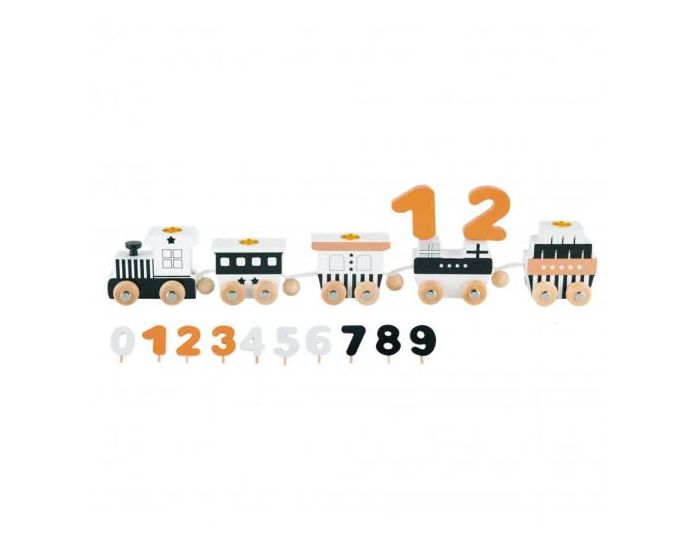 SEVIRA KIDS Jouet En Bois - Train D'Anniversaire - D�s 12 Mois (3)
