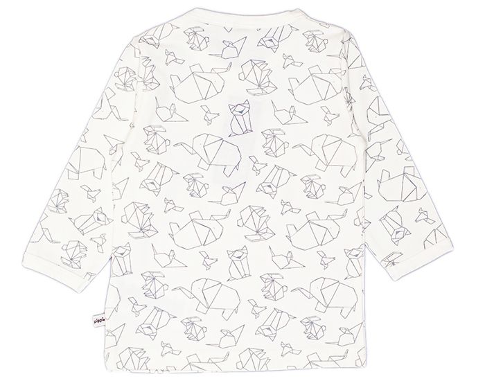 PIPPI T-Shirt Enfant Manches Longues - Origami Blanc (1)