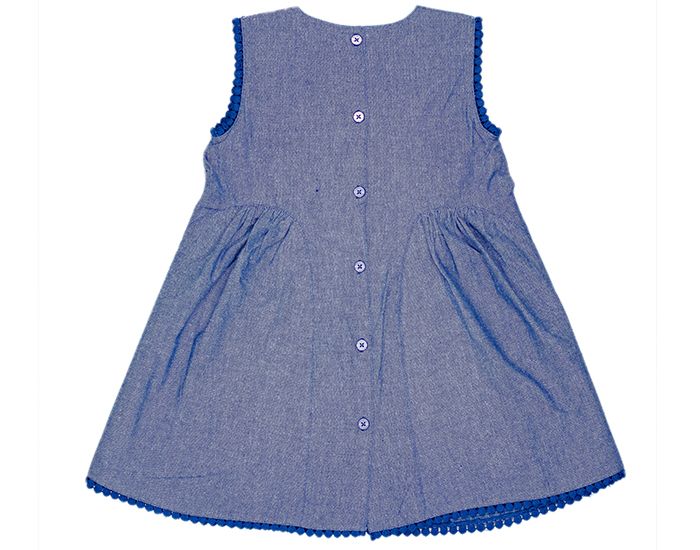  PICCALILLY Robe Bb Fille - Chambray (1)