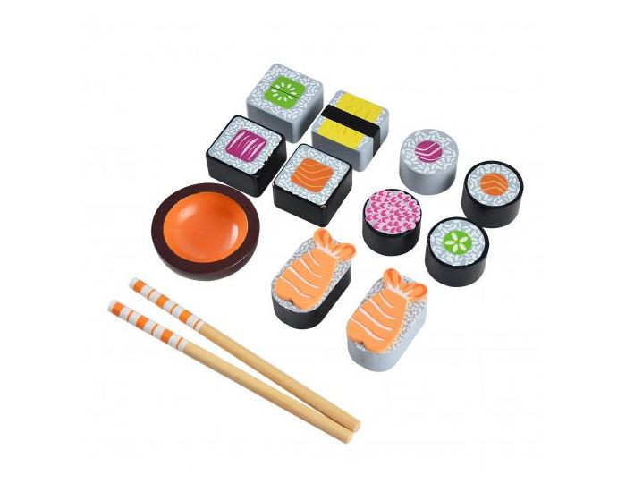 SEVIRA KIDS Jouet En Bois - Plateau Sushi - D�s 3 Ans (1)