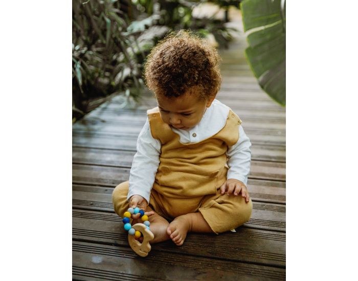 MAWEN MATERNE Hochet Silicone Bois - El�phant - D�s 4  Mois (2)