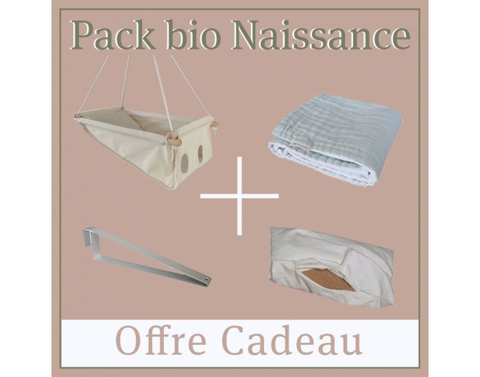 PETITE PLANETE Pack Naissance Bio Z�bul'hamac - �cru - D�s la Naissance (1)