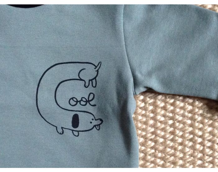MOOMIE T-shirt Bb - Cool Dog Kaki (1)