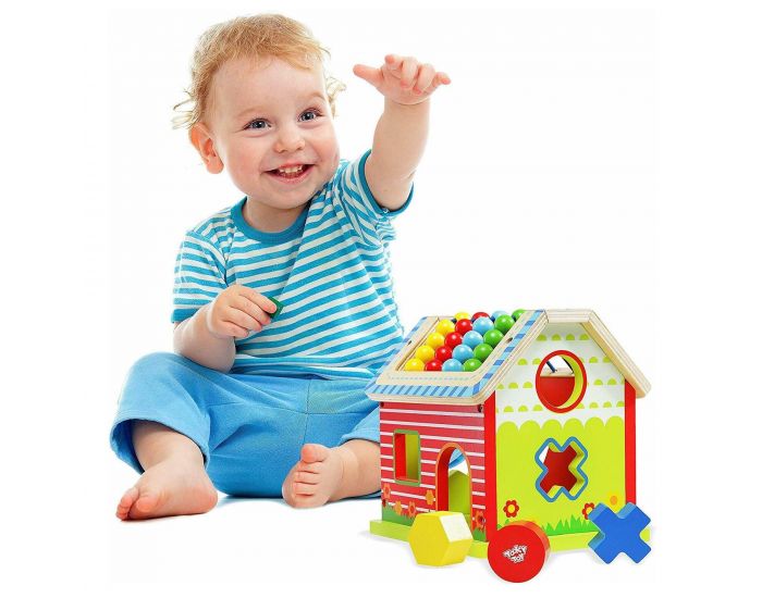 SEVIRA KIDS Jouet En Bois - Maison D'Activit�s Avec Boulier - 18 Mois (2)