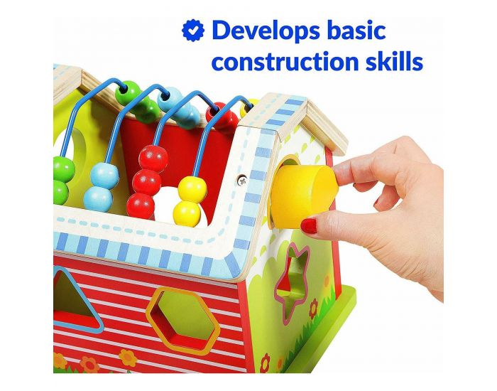 SEVIRA KIDS Jouet En Bois - Maison D'Activit�s Avec Boulier - 18 Mois (3)