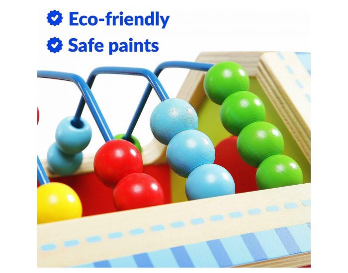 SEVIRA KIDS Jouet En Bois - Maison D'Activit�s Avec Boulier - 18 Mois (4)