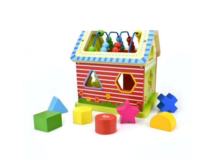 SEVIRA KIDS Jouet En Bois - Maison D'Activit�s Avec Boulier - 18 Mois (5)