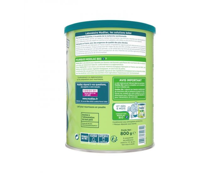 MODILAC Modilac Bio 1 - boite de 800g (2)