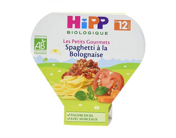 HIPP Les Petits Gourmets Spaghetti � la bolognaise - 1 assiette (1)