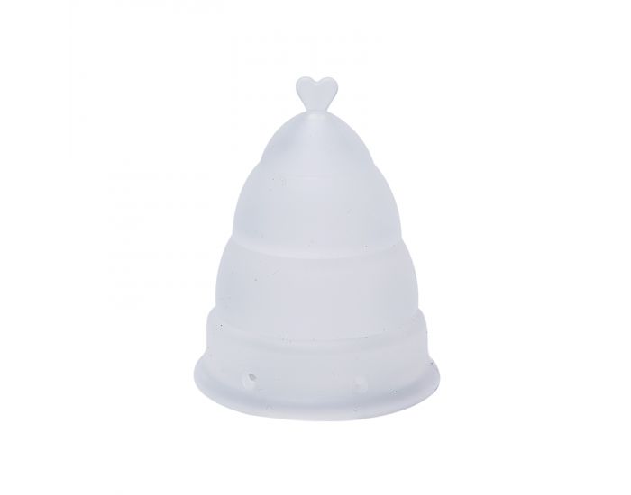 LA WEEK'UP Cup Menstruelle Pliable - Grande Taille (Flux Important)  Transparente (1)