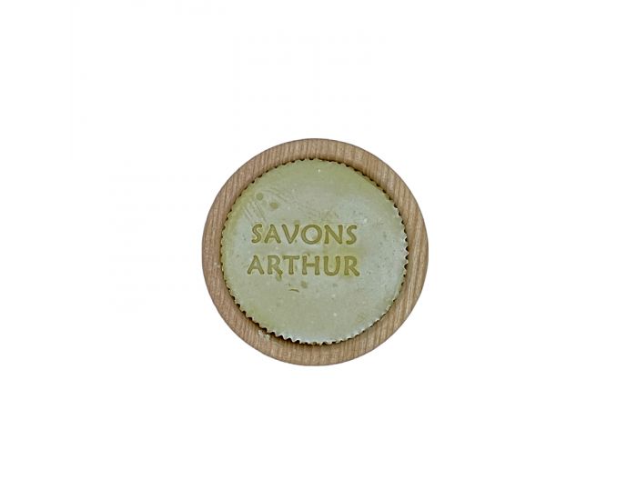 SAVONS ARTHUR Savon  barbe et son bol en bois d'Acacia - 100g (1)