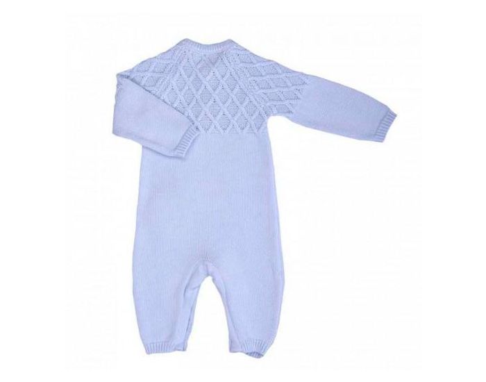 SEVIRA KIDS Combinaison B�b� En Tricot De Coton Bio - LOAN Bleu (1)