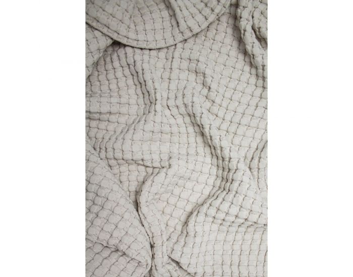 KADOLIS Grande Couverture en Coton Bio Paros - Naturel (1)