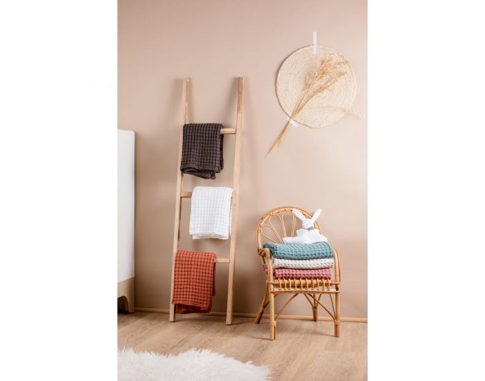 KADOLIS Grande Couverture en Coton Bio Paros - Naturel (7)