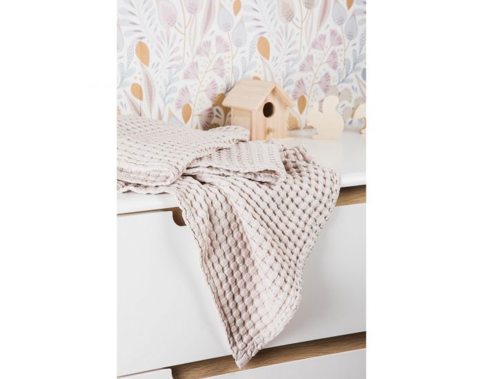 KADOLIS Grande Couverture en Coton Bio Paros - Naturel (8)