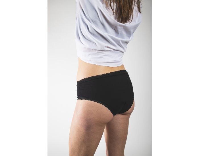 LA MINETTE Culotte Menstruelle Dentelle & Coton Bio - La Moussaillonne (1)
