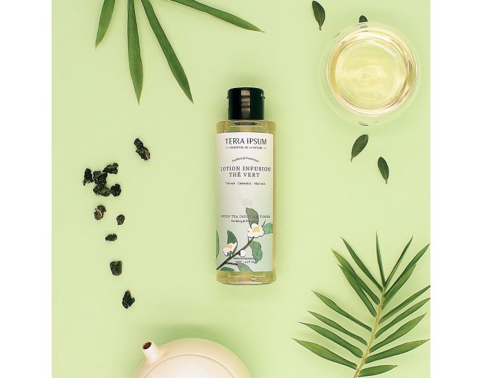 TERRA IPSUM Lotion Tonique - Infusion Th� vert, Calendula & Aloe Vera - 100 ml (1)