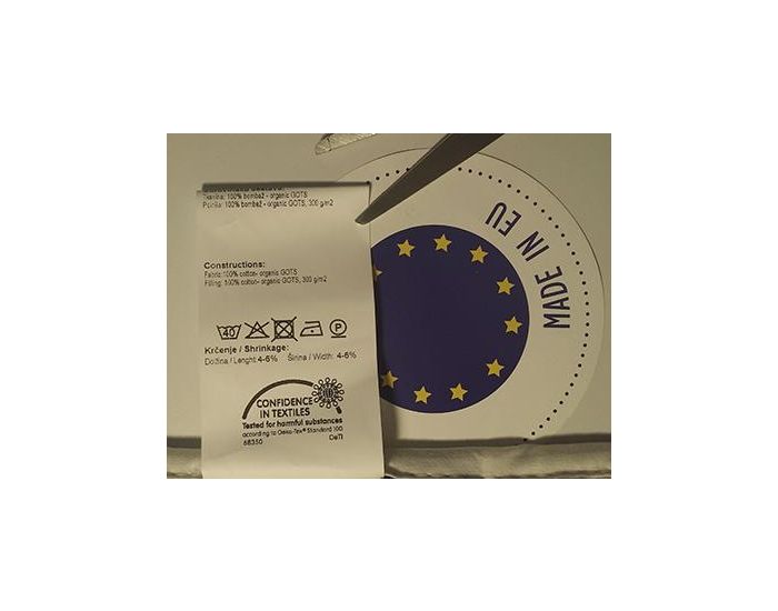 EUROPE & NATURE Couette Pour Bb - Coton Biologique - 90x120 cm (1)