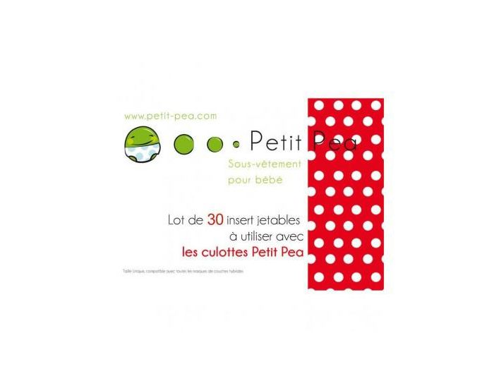 P'TITS DESSOUS Lot de 30 Inserts Jetables - 10x34 cm (1)
