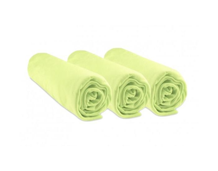 EASY DORT Lot De 3 Draps Housse - Viscose de Bambou - 60x120 cm (1)