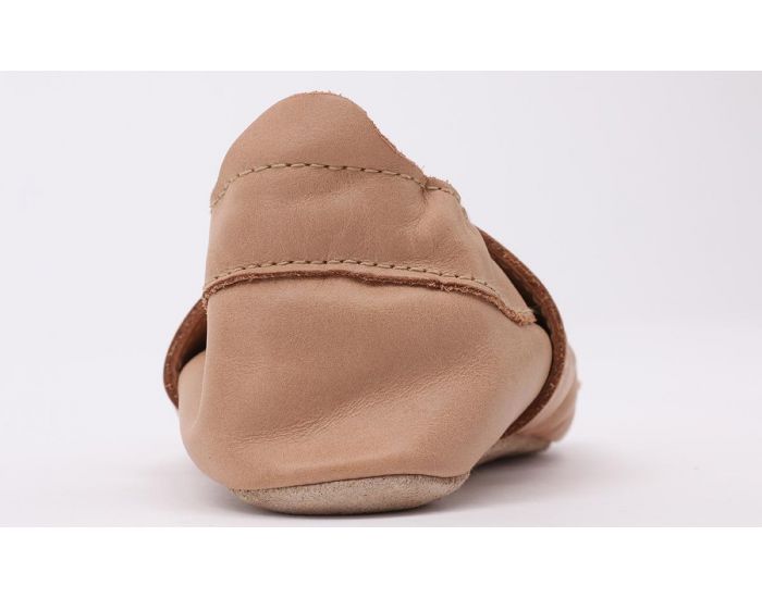 BOBUX Chaussons en cuir Bobux soft soles - Woof Caramel (1)