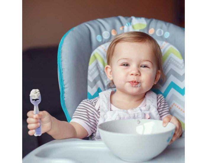 NUM NUM Lot de 2 Pr-cuillres Grise et Verte (1)