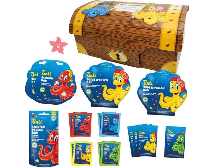 TINTI Grand Coffre au Tr�sor pour le Bain - 18 articles (1)