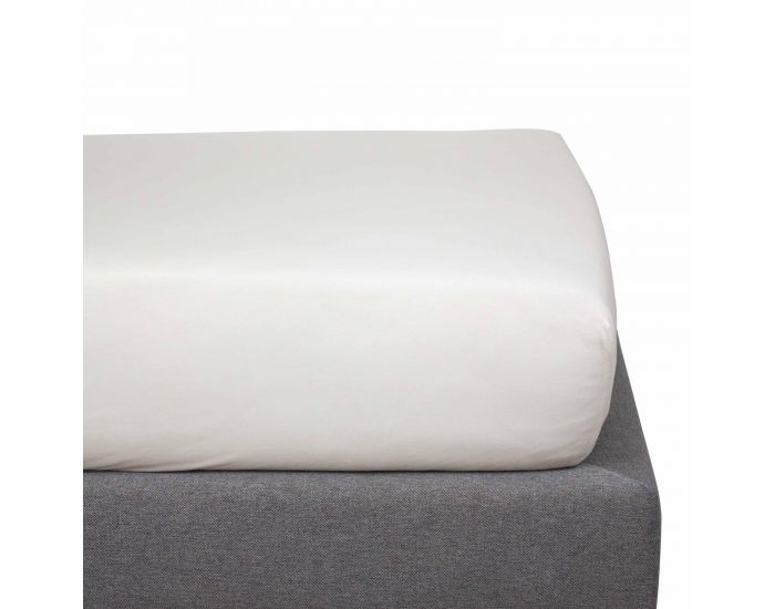JUSTINBED Drap Housse Coton Bio - Adulte Gris Carbone (2)