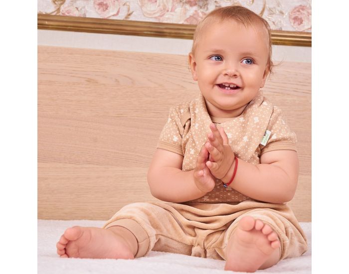  BIOBABY Pantalon Sarrouel En Velour Coton Bio - Marron (1)