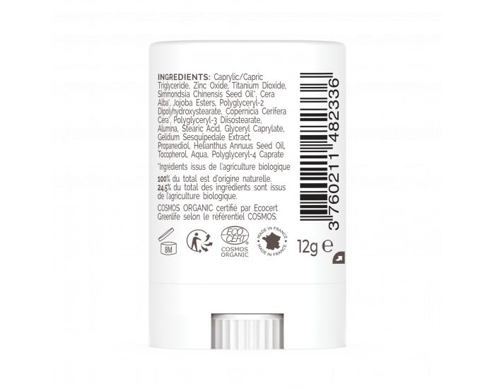 LABORATOIRES DE BIARRITZ Stick Solaire SPF50+ Certifi Bio  Bleu (12)