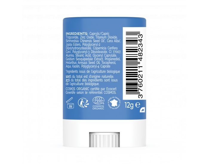 LABORATOIRES DE BIARRITZ Stick Solaire SPF50+ Certifi Bio  Bleu (8)