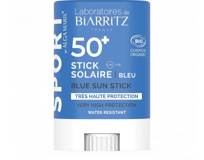 LABORATOIRES DE BIARRITZ Stick Solaire SPF50+ Certifi Bio  Bleu (9)