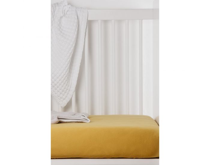 KADOLIS Drap Housse Coton Bio - Pour Lit B�b� Miel (9)