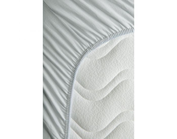 KADOLIS Drap Housse Coton Bio - Enfant Gris Perle (5)