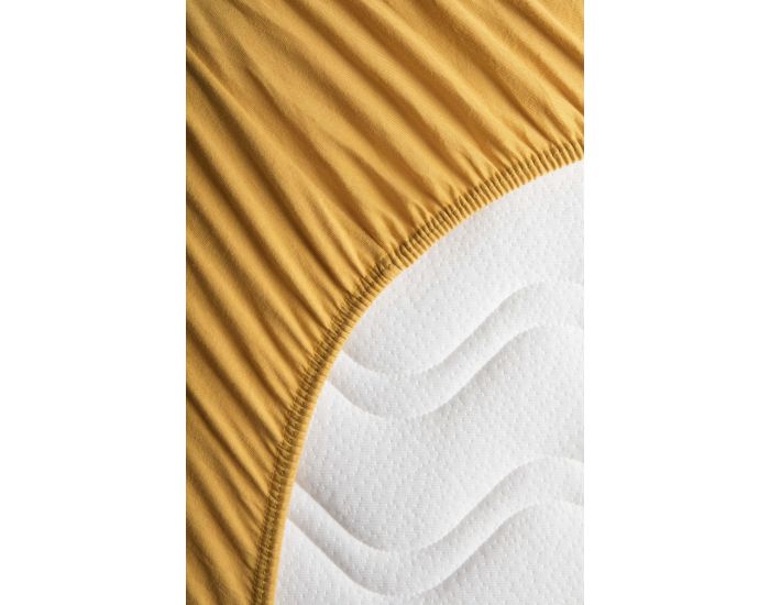 KADOLIS Drap Housse Coton Bio - Enfant Miel (2)