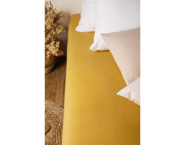 KADOLIS Drap Housse Coton Bio - Enfant Miel (5)