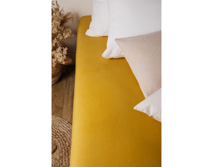 KADOLIS Drap Housse Coton Bio - Enfant Miel (9)