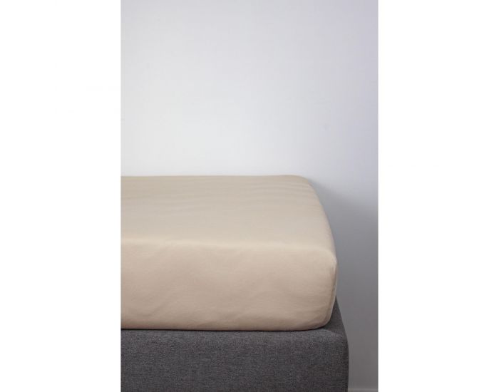 KADOLIS Drap Housse Coton Bio - Enfant Terracotta (13)