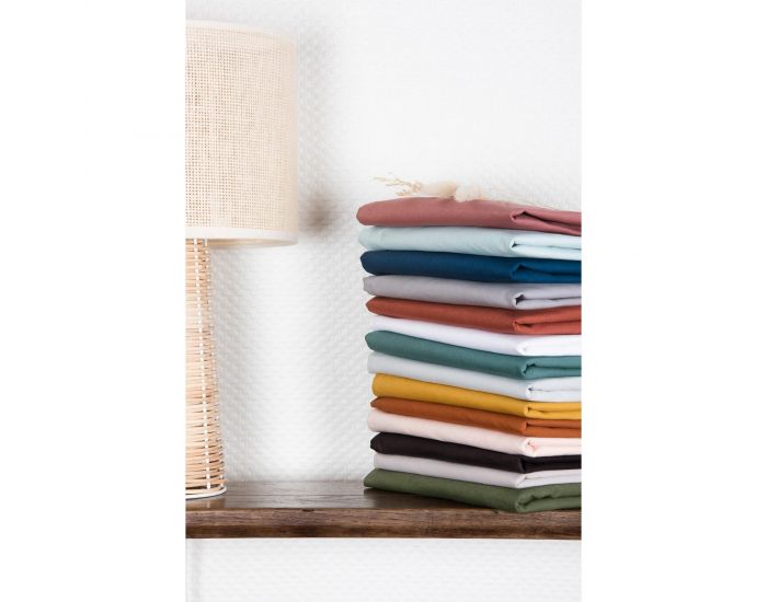 KADOLIS Drap Housse Coton Bio - Enfant Bleu Nuit (7)