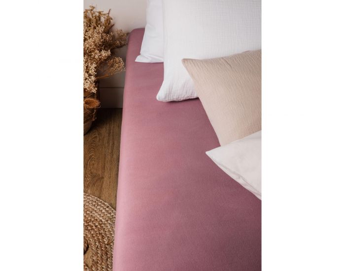 KADOLIS Drap Housse Coton Bio - Enfant Bois De Rose (5)