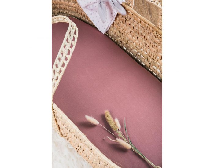 KADOLIS Drap Housse Coton Bio - Berceau/Landau Bois De Rose 40 x 80 cm (10)