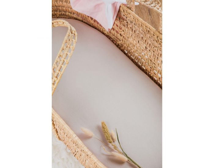 KADOLIS Drap Housse Coton Bio - Berceau/Landau Naturel (13)