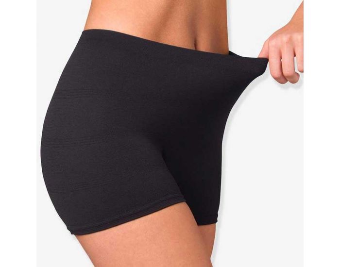 CARRIWELL Lot de 2 culottes de grossesse et hospitali�res Noir sans couture - CARRIWELL (2)