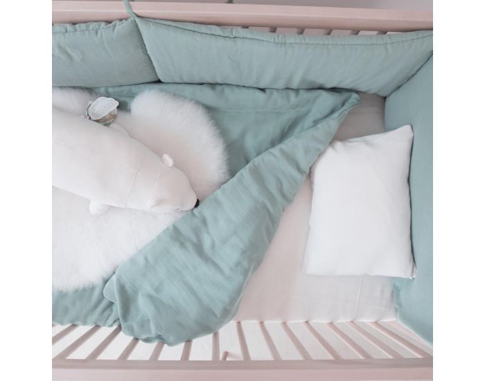 LUCIOLE ET CIE Tour De Lit en Gaze De Coton Bio - 60x120cm (1)
