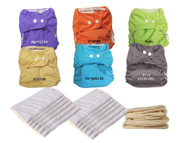 P'TITS DESSOUS Pack Complet de Couches Lavables - So Easy - Taille Unique (3-15 kg) (1)