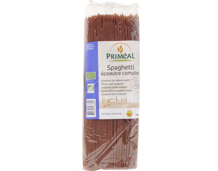 PRIMEAL Spaghetti Bio Epeautre Complet - 500g (1)