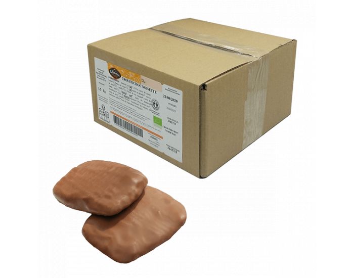BELLEDONNE Biscuit Crousti'Choc Noisette Bio Vrac - 1.5 kg  (1)