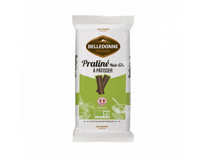 BELLEDONNE Tablette A P�tisser Pralin� Noir 57% Bio - 175 g (1)