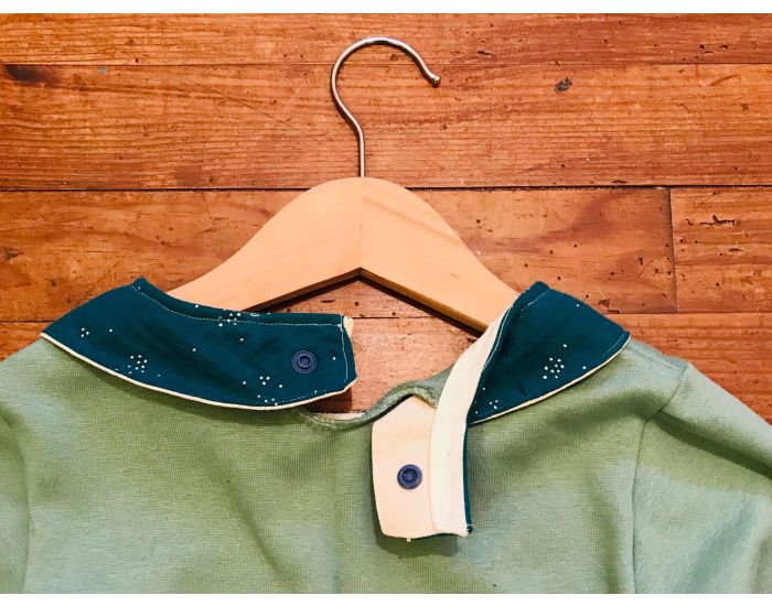  MA TERRE ET MOI Sweat Col Claudine Coton Bio Et Recycl� Fait Main - Belle Nuit (2)