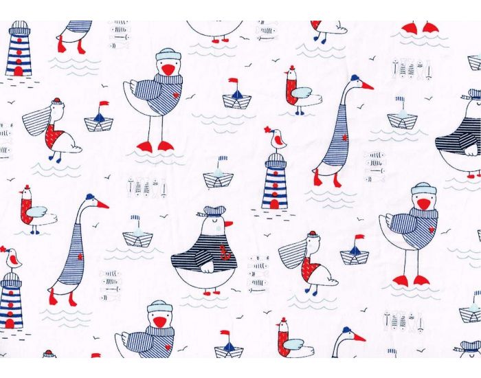 LES DRAPS DE MONIQUE Drap Housse - Animaux Marin (1)